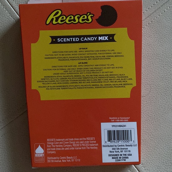 6-Pack of Reese’s scented candy lip set- lip balm, lip gloss, molded lipgloss - Picture 2 of 3